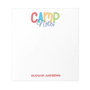 Summer Camp Personalized Notepad