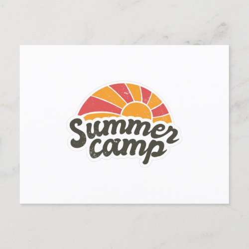 Summer camp postcard