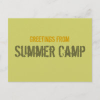 Summer Camp Postcard