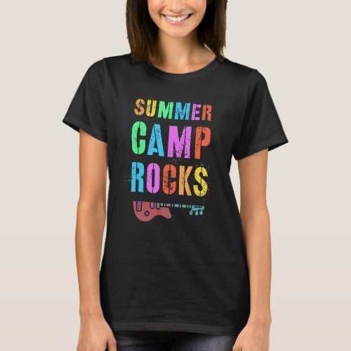 SUMMER CAMP ROCKS Staff Counselor Director Kids Re T_Shirt