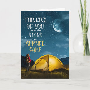 Summer Camp Thinking of You Under the Stars Card