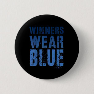 Summer Camp Winners Wear Blue Competition War Game Button