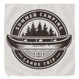 Summer Camping Canoe Trip Bandana