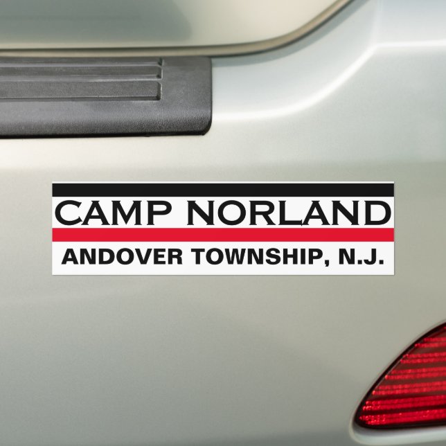 SUMMER CAMPS BUMPER STICKER (On Car)