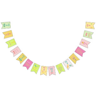 Summer Candy Birthday Party Bunting Flags