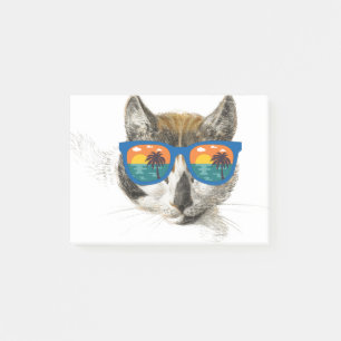 Summer Cat Funny Cat Post-it Notes
