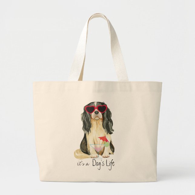 Summer Cavalier Large Tote Bag (Front)