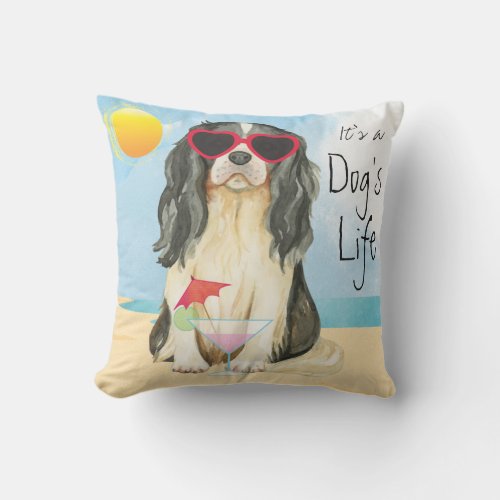 Summer Cavalier Outdoor Pillow