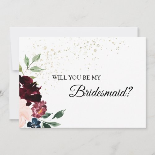 Summer Celebration Bridesmaid Proposal Card