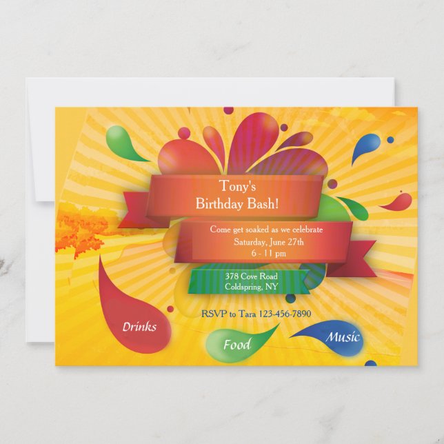 Summer Celebration Invitation (Front)