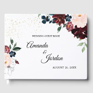 Summer Celebration Wedding Guest Book