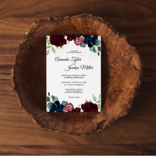 Summer Celebration Wedding Invitation