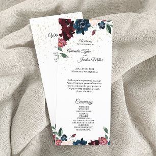 Summer Celebration Wedding Program