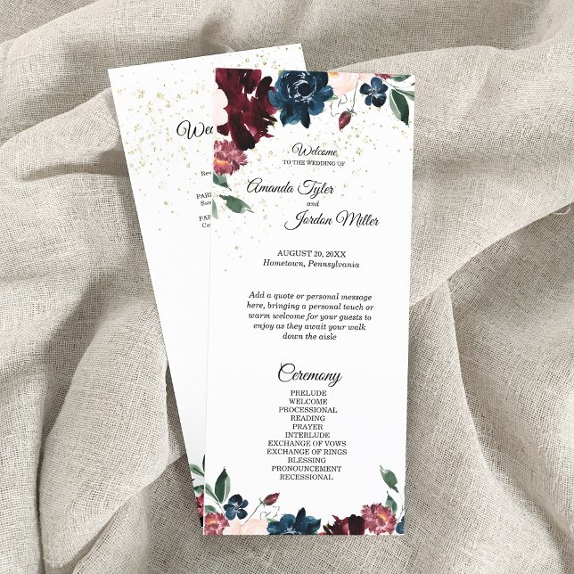Summer Celebration Wedding Program (Creator Uploaded)