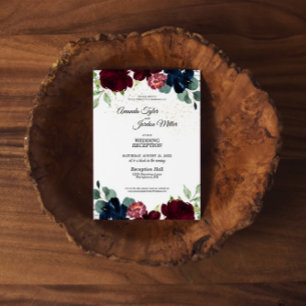 Summer Celebration Wedding Reception Invitation