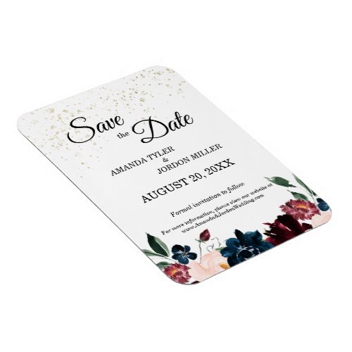 Summer Celebration Wedding Save the Date Magnet