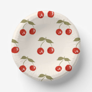 Summer Cherries Paper Bowls