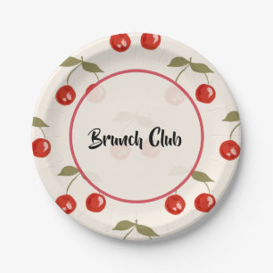 Summer Cherries Paper Plates