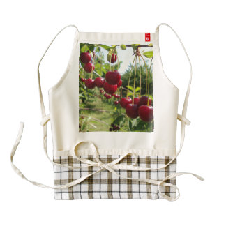 Summer Cherries Zazzle HEART Apron