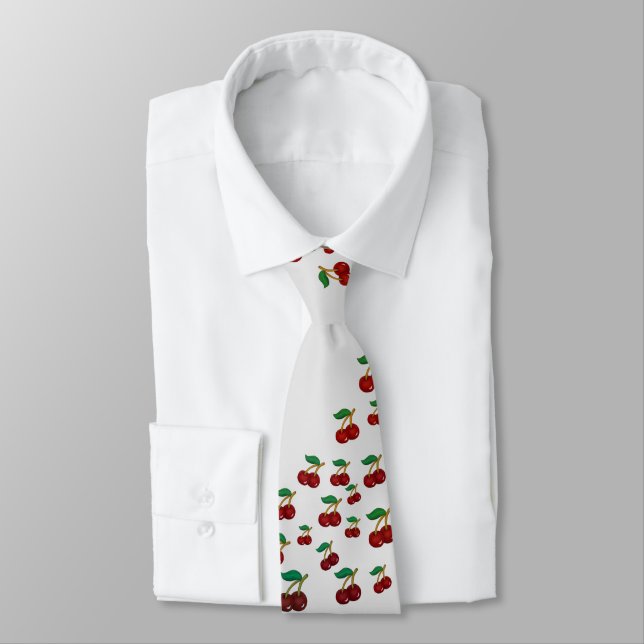 summer cherry neck tie (Tied)
