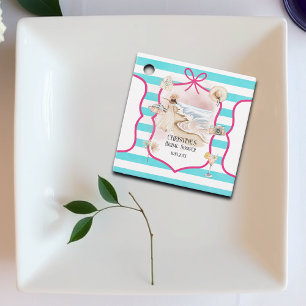 Summer Chic Beach and Waves Bridal Shower Favor Tags