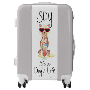 Summer Chinese Crested Luggage