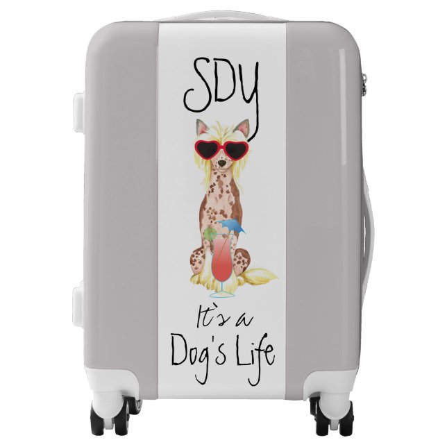 Summer Chinese Crested Luggage (Front)