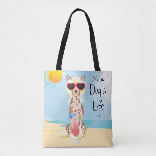 Summer Chinese Crested Tote Bag