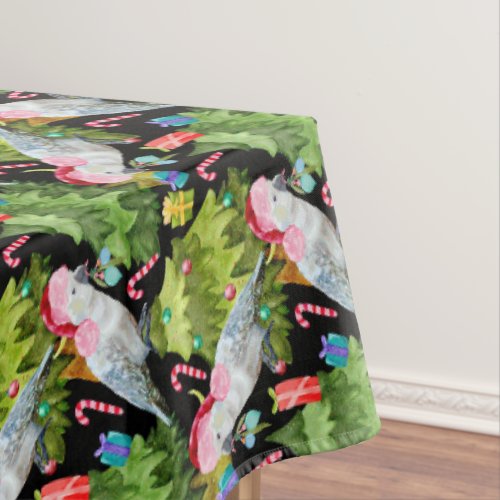 Summer Christmas Cockatoo Pattern Tablecloth