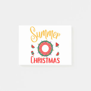 Summer Christmas July Post-it Notes