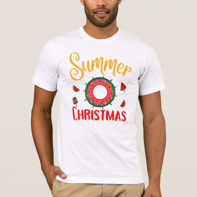 Summer Christmas July T-Shirt (Front)