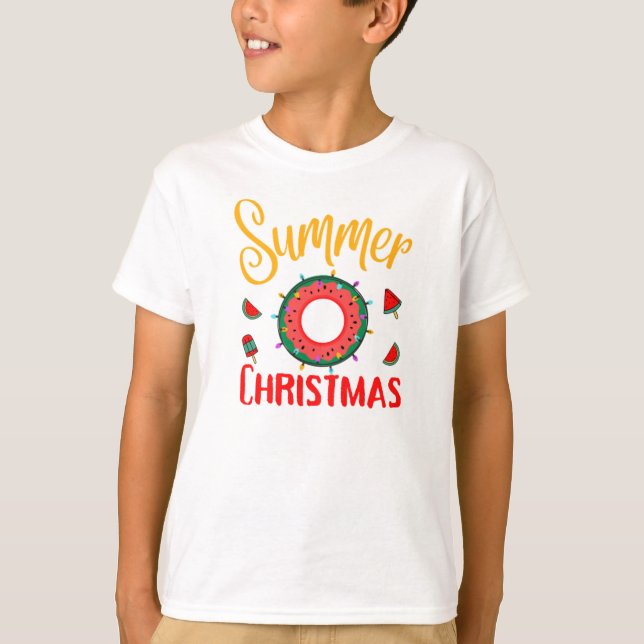 Summer Christmas July T-Shirt (Front)