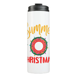 Summer Christmas July Thermal Tumbler