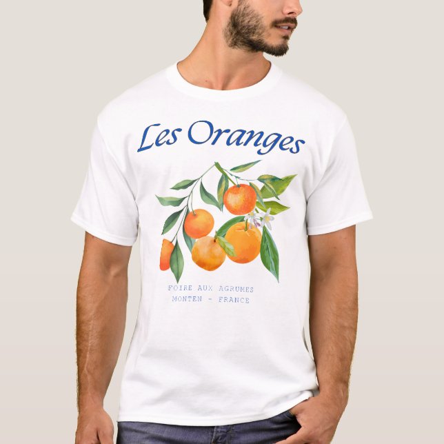 Summer Citrus fair Les Orange Foire aux Agrumes Mo T-Shirt (Front)