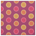 Summer Citrus Fruit Slice Tropical Pretty Pattern Fabric