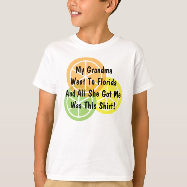 Summer Citrus - Grandma Went To Florida - T-Shirt (Front)