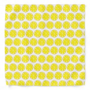 Summer Citrus Lemon Bandanna