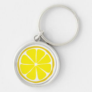 Summer Citrus Lemon Keychain