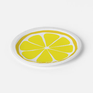 Summer Citrus Lemon Paper Plates