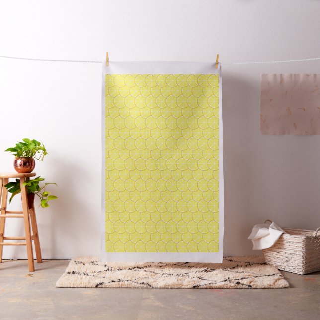 Summer Citrus Lemon Slices Fabric (In Situ)