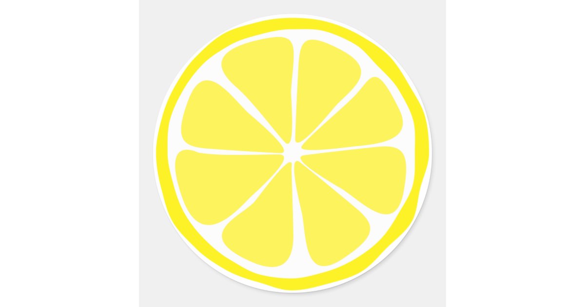 Summer Citrus Lemon Stickers Zazzle