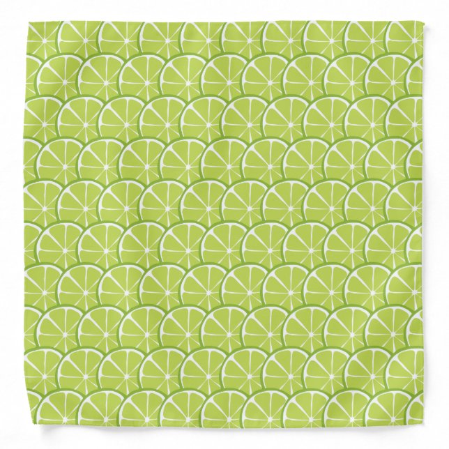 Summer Citrus Lime Bandanna #2 (Front)