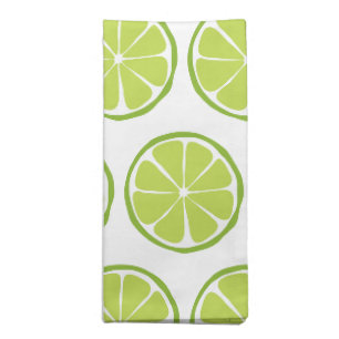 Summer Citrus Lime Cloth Napkins (Set of 4)
