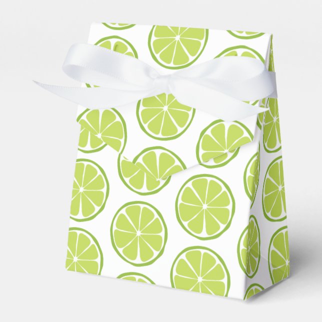 Summer Citrus Lime Favor Box (Front Side)