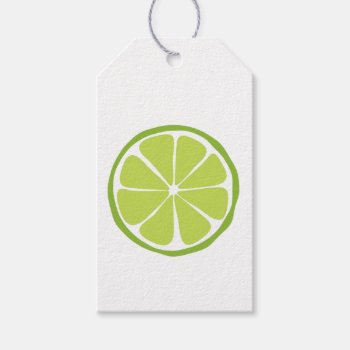 Summer Citrus Lime  Gift Tags by LMHDesigns at Zazzle
