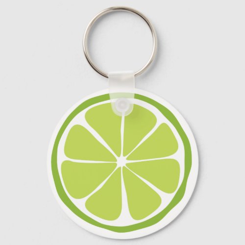 Summer Citrus Lime Keychain