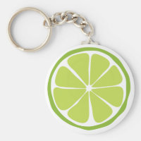 Summer Citrus Lime Keychain