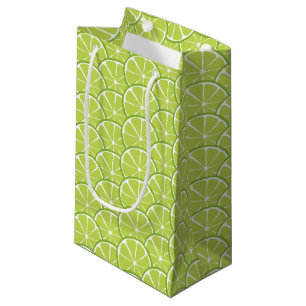 Summer Citrus Lime Slices Gift Bag - SM/MED/WINE
