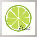Summer Citrus Lime Wall Art at Zazzle
