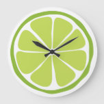 Summer Citrus Lime Wall Clock at Zazzle